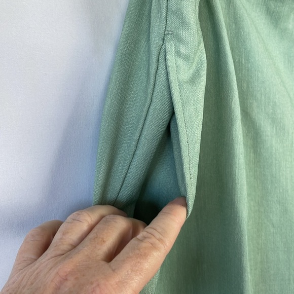 Draper's & Damons Light Green Pants w/Elastic Waist & Side Seam Pockets -Size 1X - Picture 4 of 9